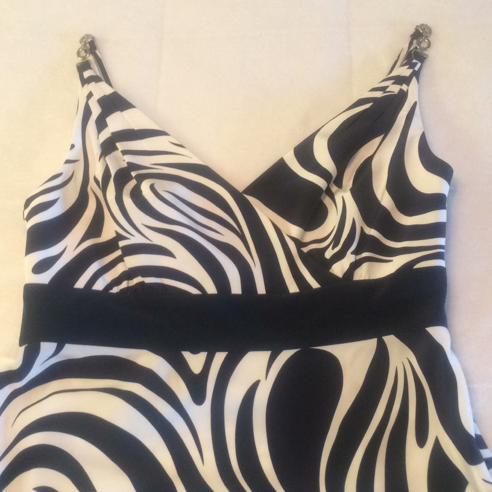 Ann Taylor elegant sexy silk summer dress swirl 0